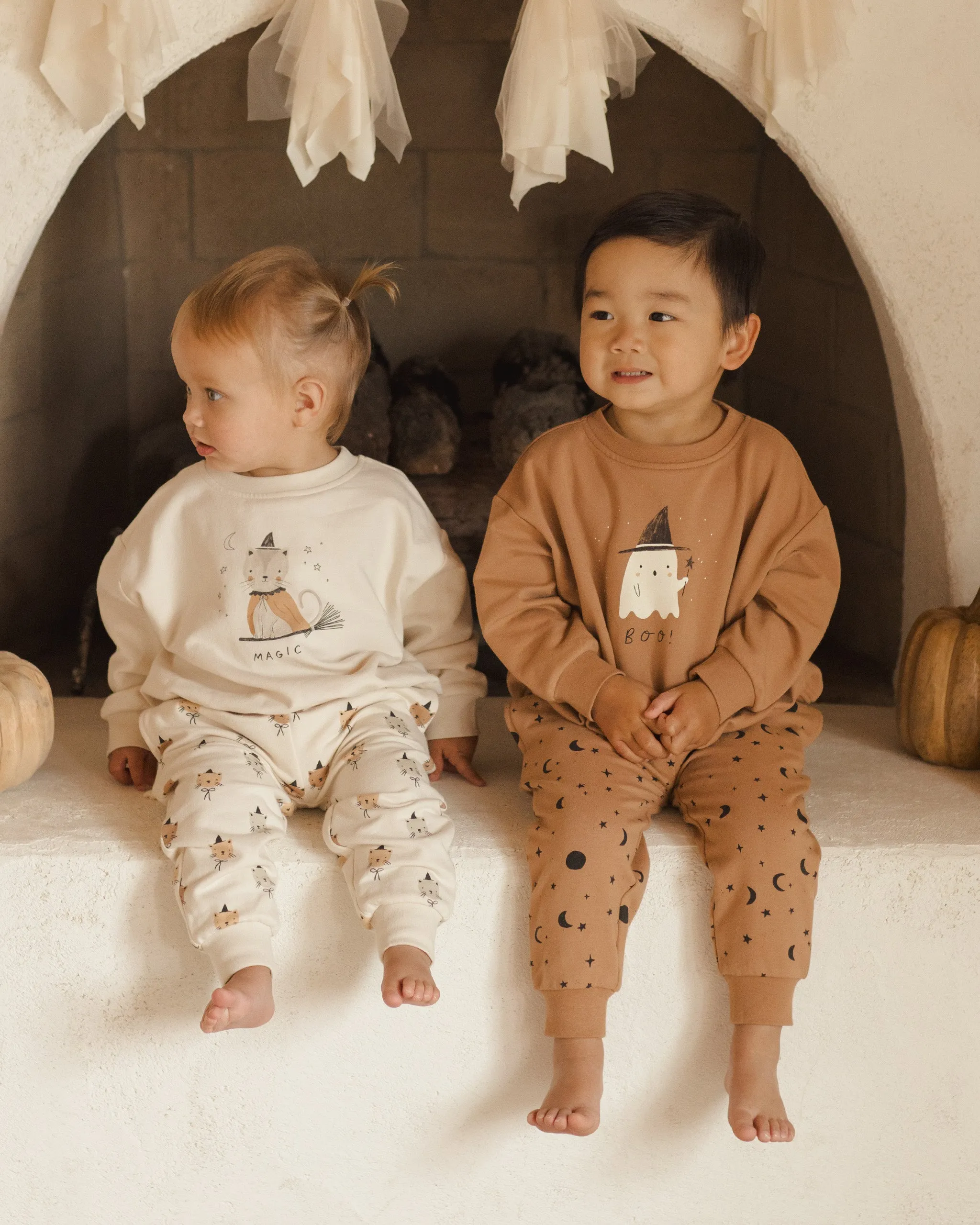 Relaxed fleece sweatshirt || Boo