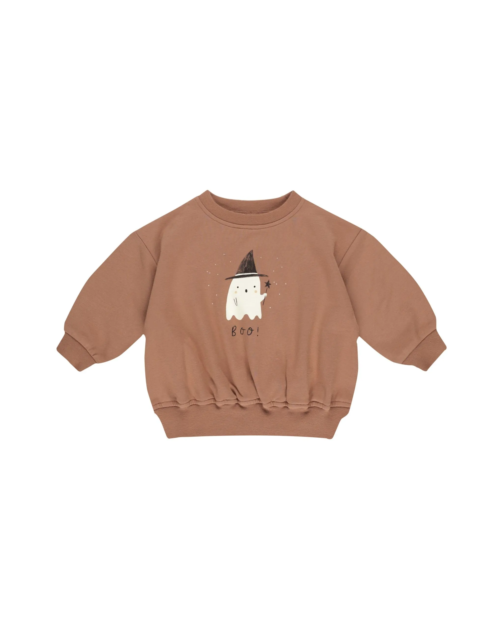 Relaxed fleece sweatshirt || Boo