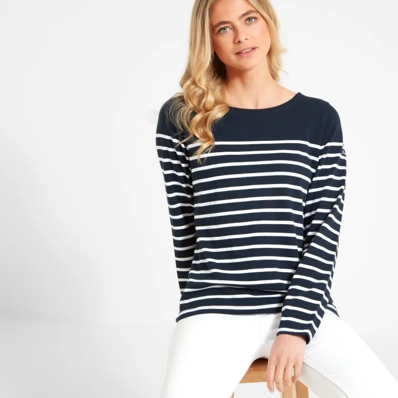 Schoffel Beauport Ladies Top - Navy Stripe