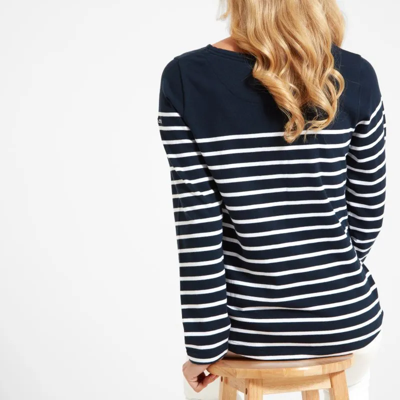 Schoffel Beauport Ladies Top - Navy Stripe