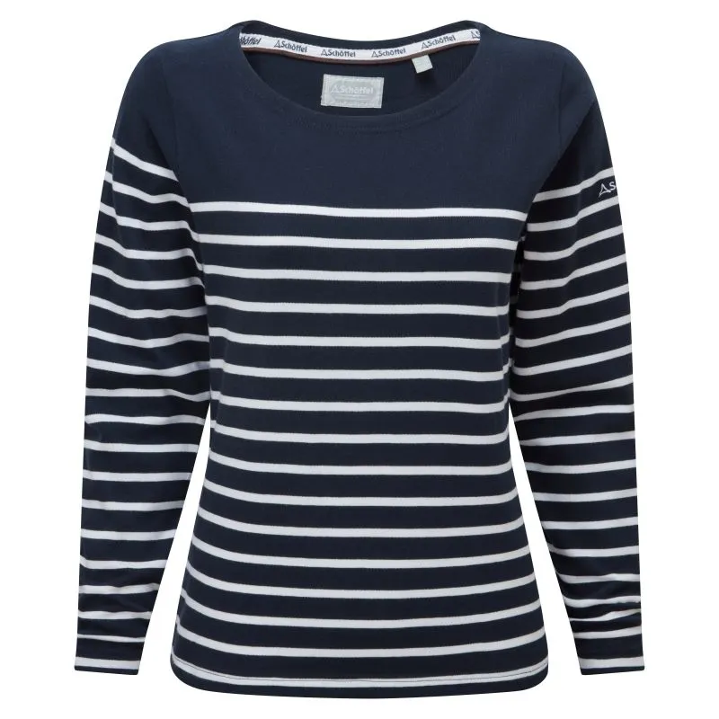 Schoffel Beauport Ladies Top - Navy Stripe
