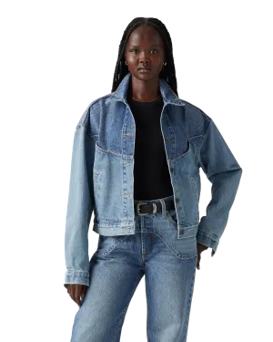Shrunken 90s Trucker Jacket in Ironic Iconic