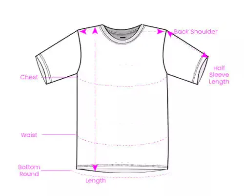 Solid Round Neck White T-Shirt