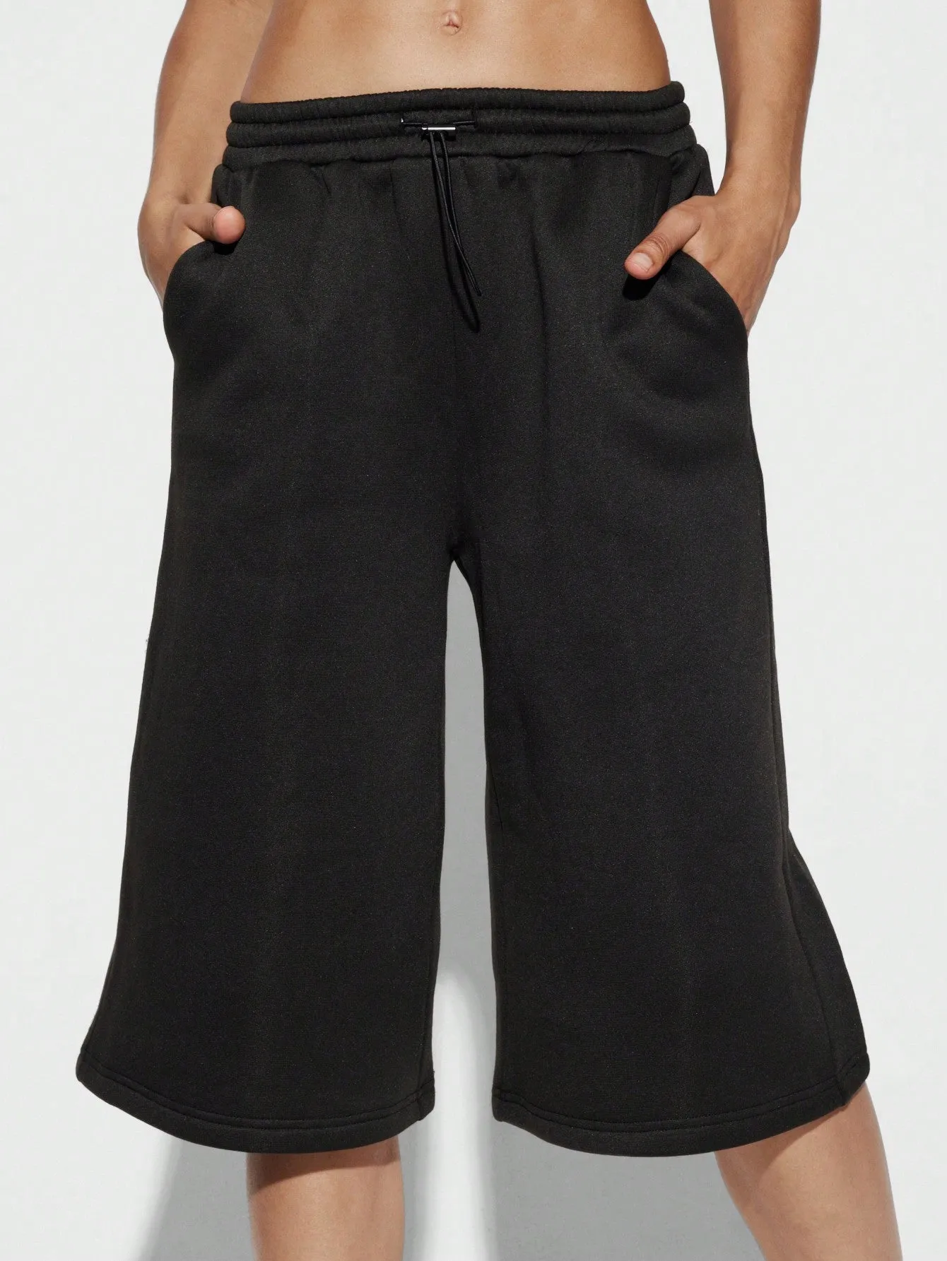 SUMWON WOMEN Jersey Jort With Drawcord