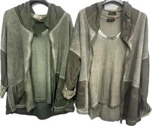 Two-Toned Zip Jacket with Pockets