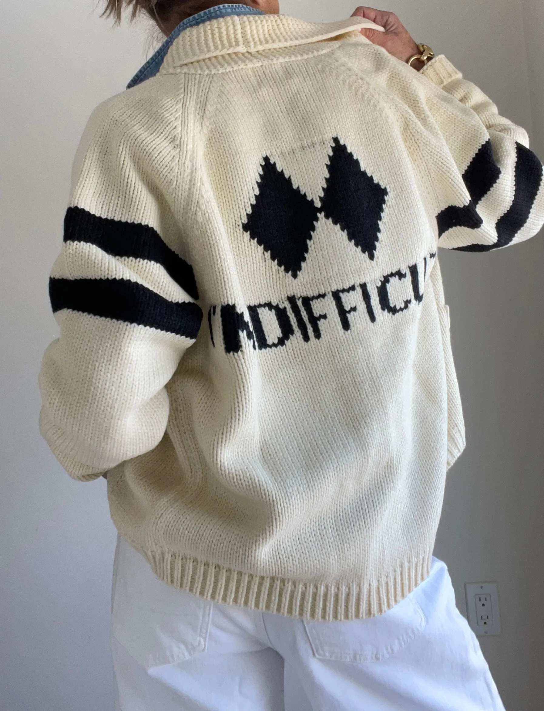 Varsity Cardigan I'm Difficult