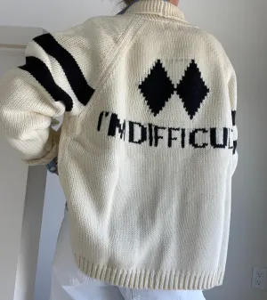 Varsity Cardigan I'm Difficult