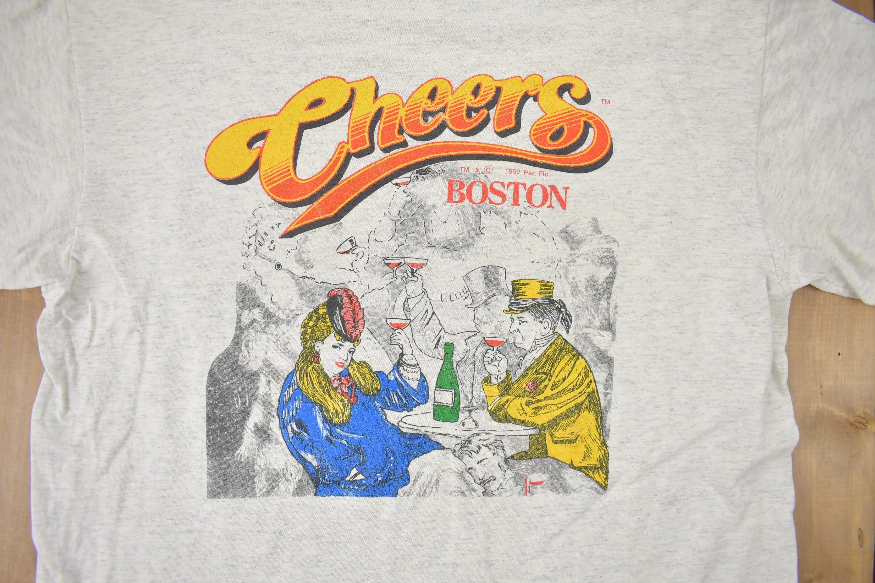 Vintage 1990s Cheers Boston Graphic T-Shirt
