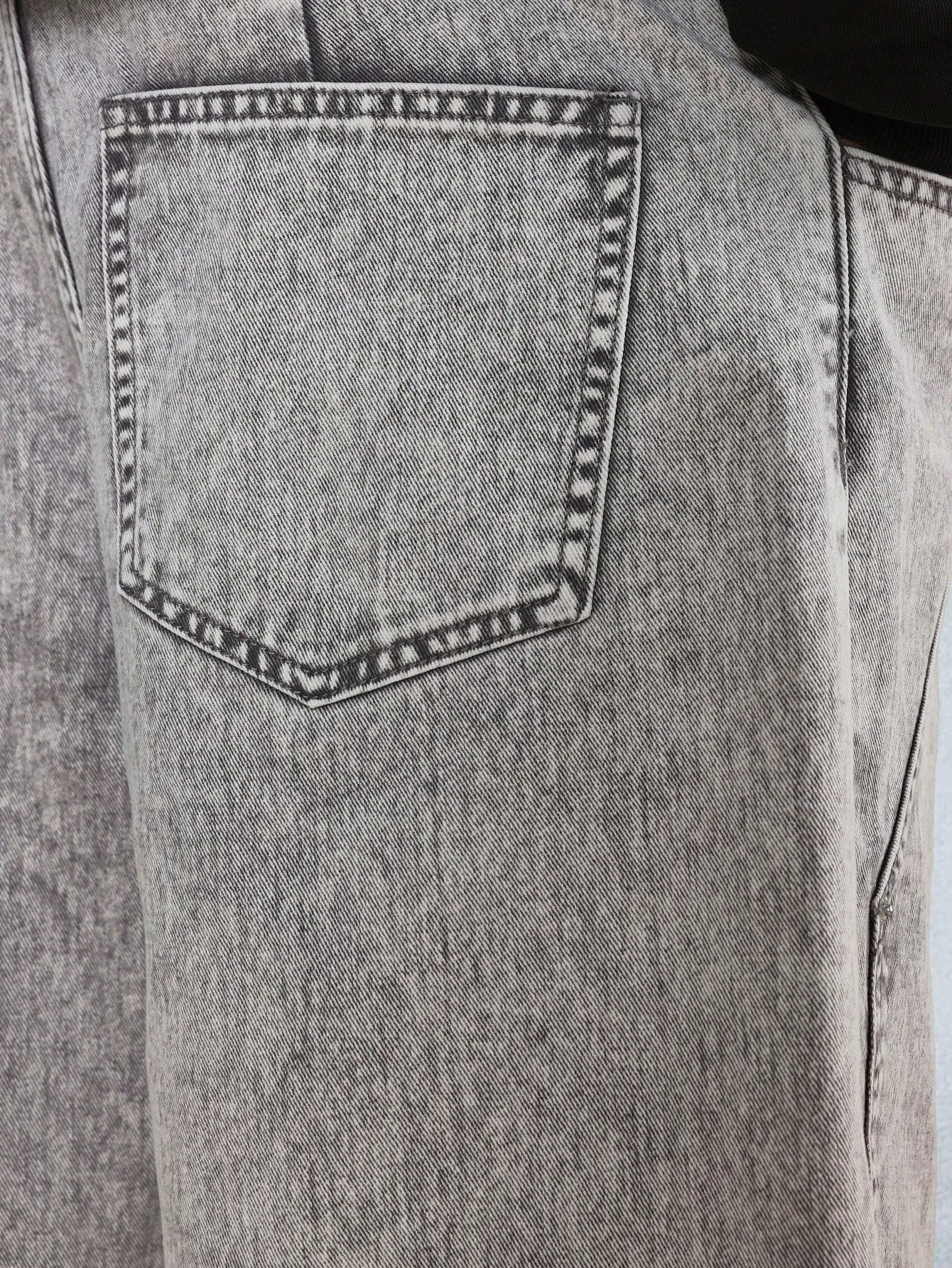 Washed Carpenter Twill Denim Jort
