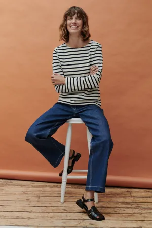 Women's Breton - Ecru/Navy