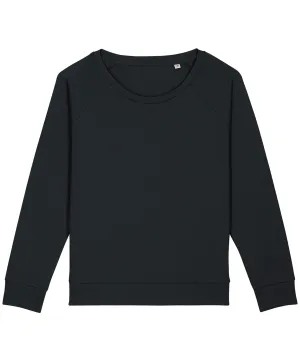 Womens Stella Dazzler relaxed fit sweatshirt (STSW125) | Black